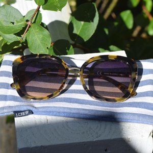 J.Crew square frame sunglasses in tortoise